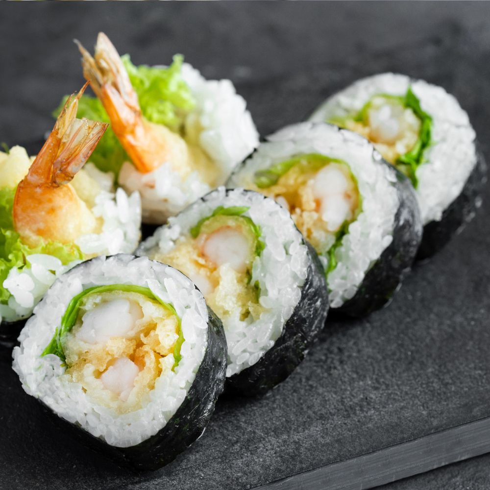 Maki z krewetką w tempurze
